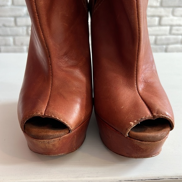 Joe jeans peep toe booties size 8 - Picture 7 of 8